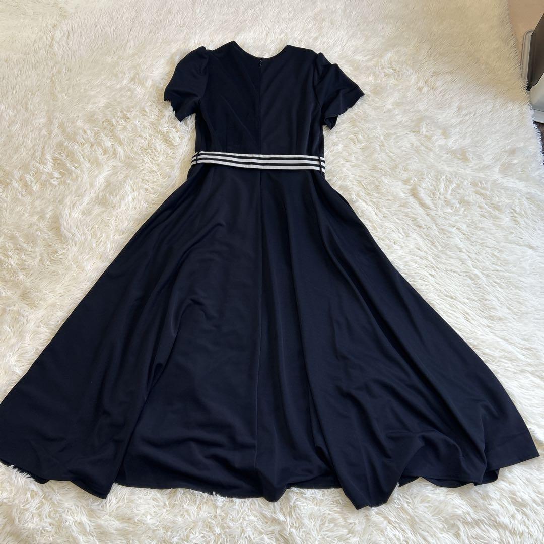 美品✨ボーダーズアットバルコニー チューリップスリーブロングワンピース