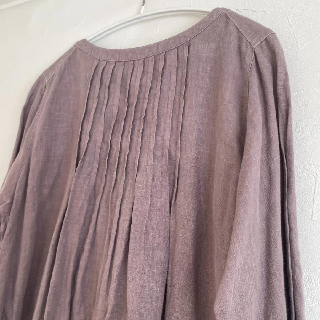 nest Robe ネストローブ リネン ピンタック ワンピース 羽織り