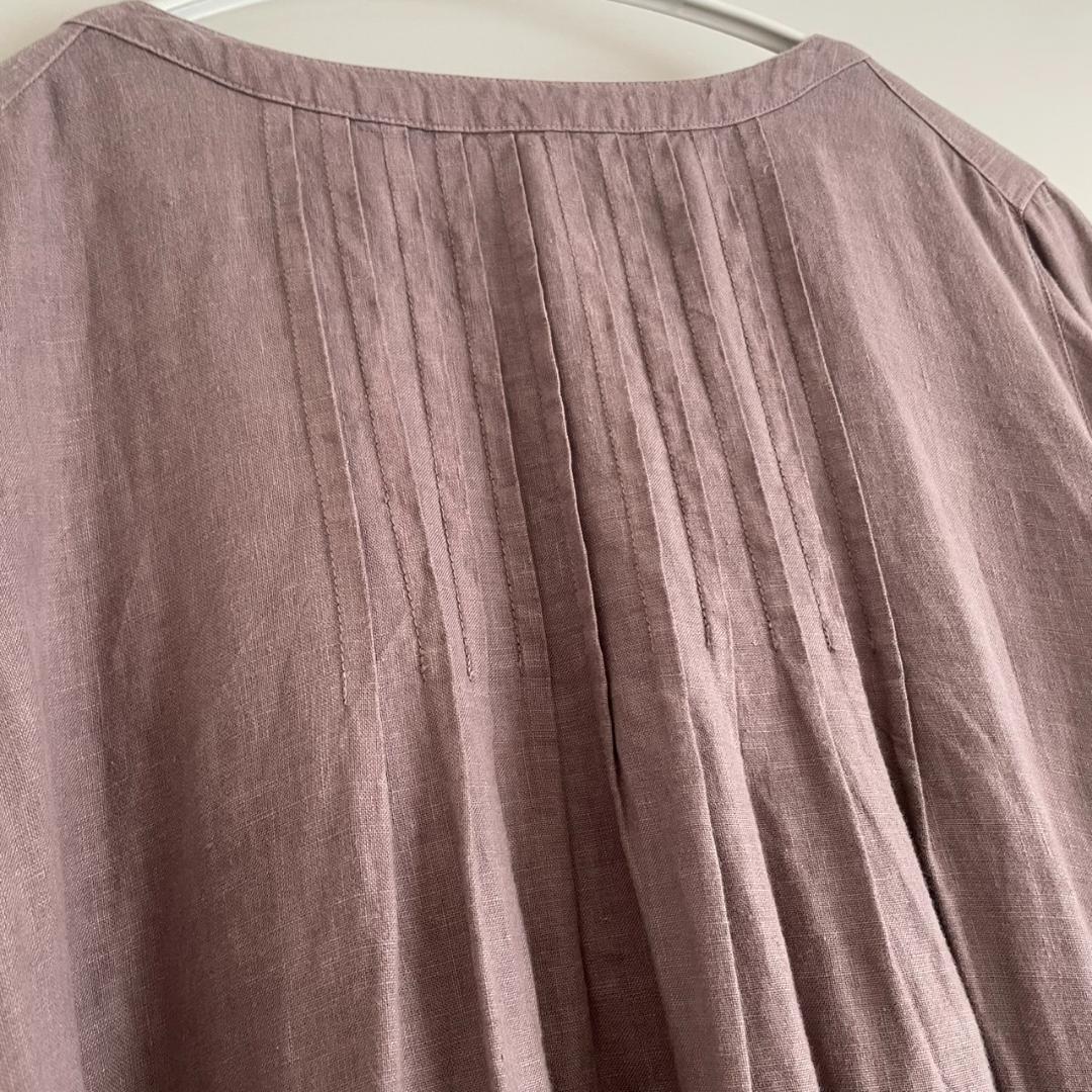 nest Robe ネストローブ リネン ピンタック ワンピース 羽織り