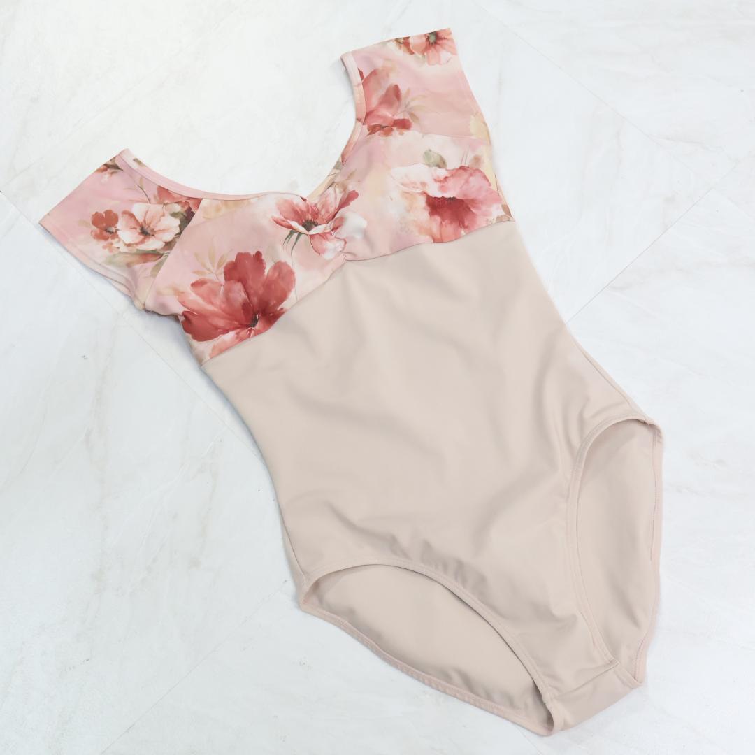 【美品 日本製 バレエ衣装】ピンク Dessus Dessous レオタード