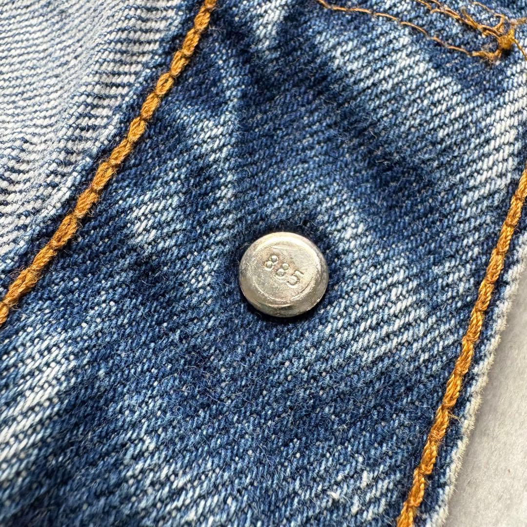 80s Levi's カナダ製　フード付きレイヤード　デニムジャケット