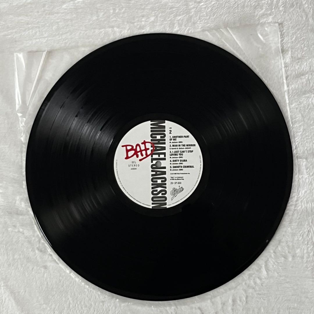 マイケル・ジャクソン BAD レコード ポストカード付き