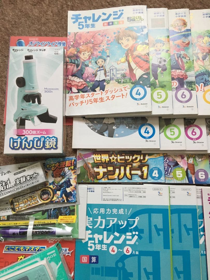 進研ゼミ小学講座　小学５年生　１年分まとめ売り