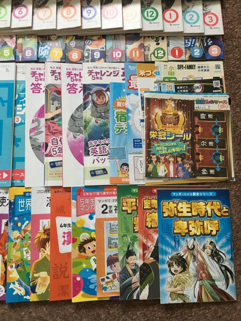 進研ゼミ小学講座　小学５年生　１年分まとめ売り