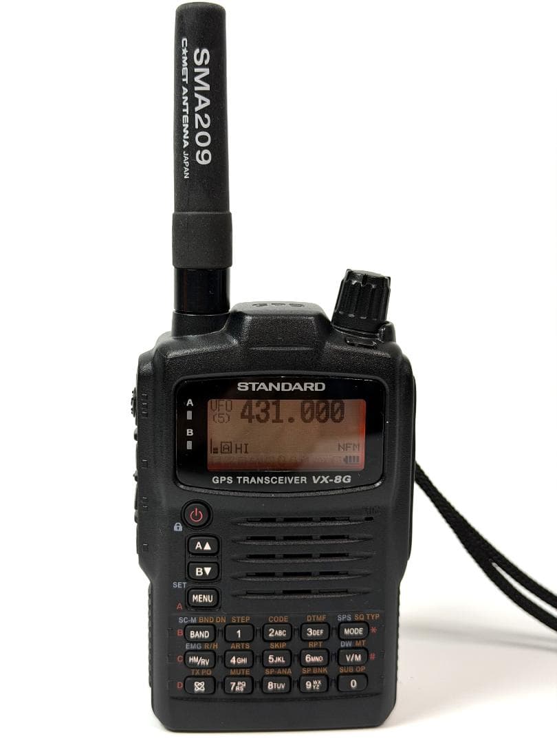 STANDARD VX-8G　144/430 MHz帯　GPS内蔵