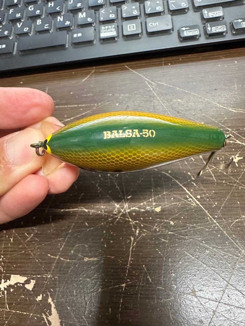 Balsa-50 オールドルアー　クランクベイト 西岡サイン入り