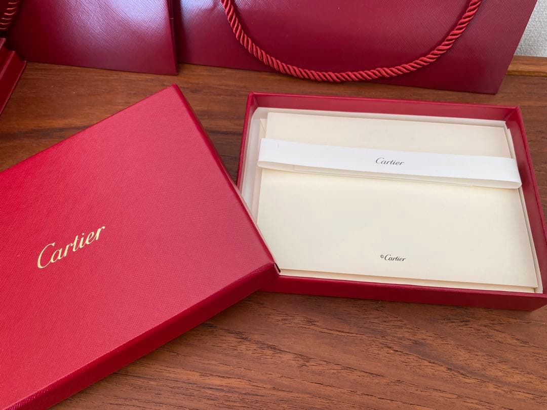 Cartier 時計用ケース ポーチ レターセット ショッパー2枚 カルティエ
