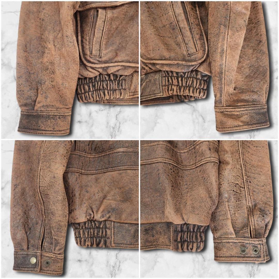 vintage A-2 Flight Jacket Sheepskin 短丈 茶