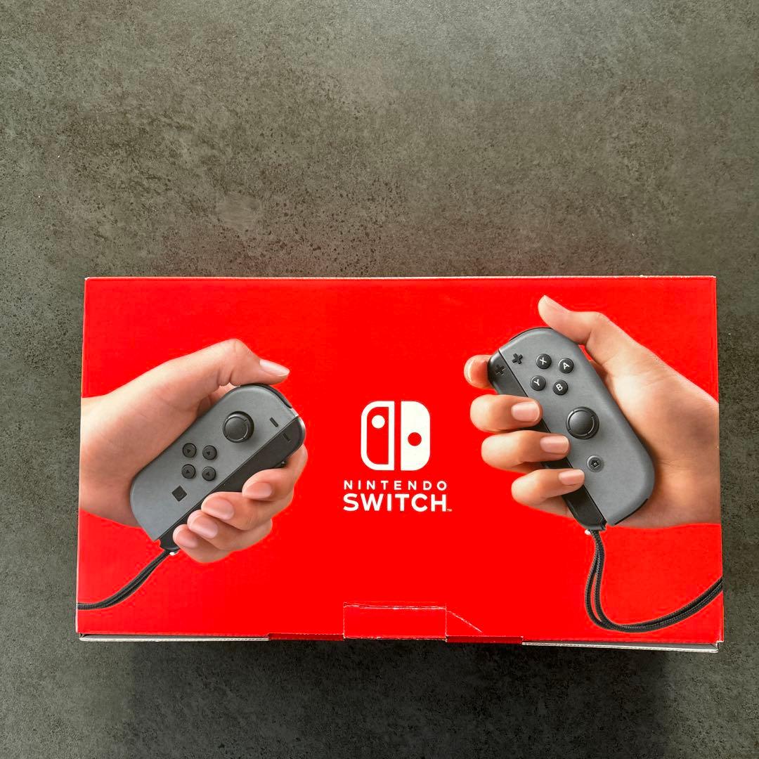 【美品】スイッチ　Nintendo Switch 本体　グレー　箱あり付属品あり
