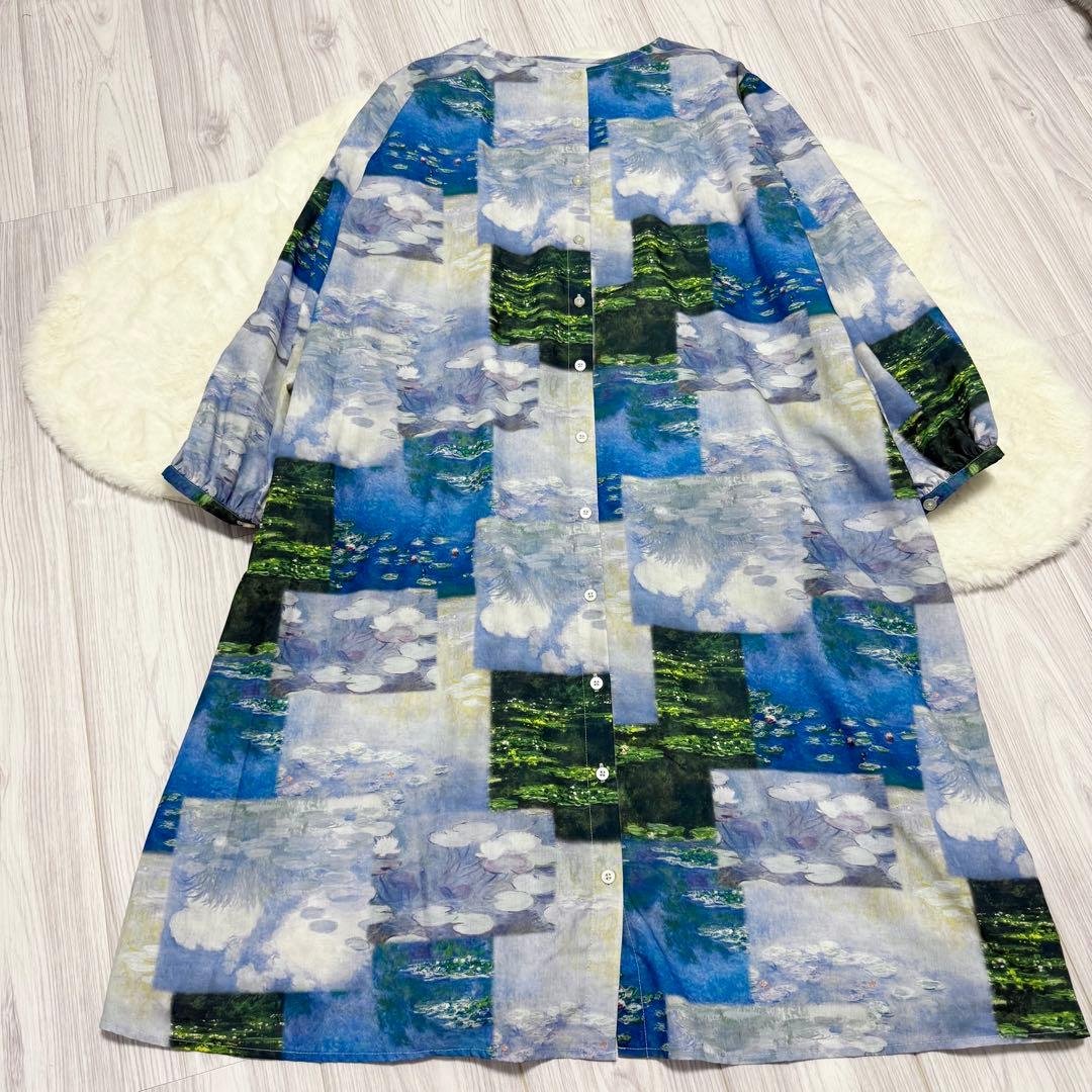 モネ　睡蓮　ワンピース　Lサイズ　グラニフ