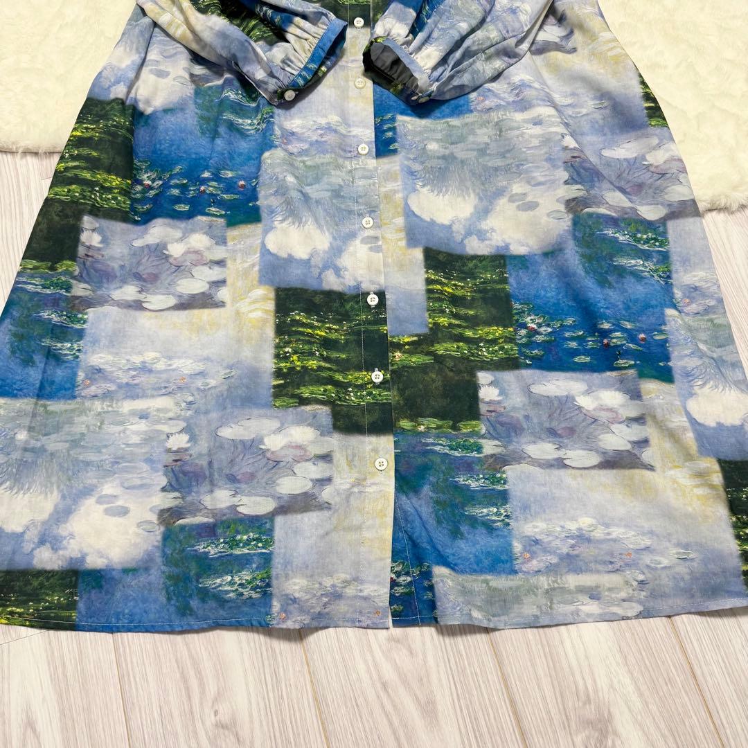 モネ　睡蓮　ワンピース　Lサイズ　グラニフ