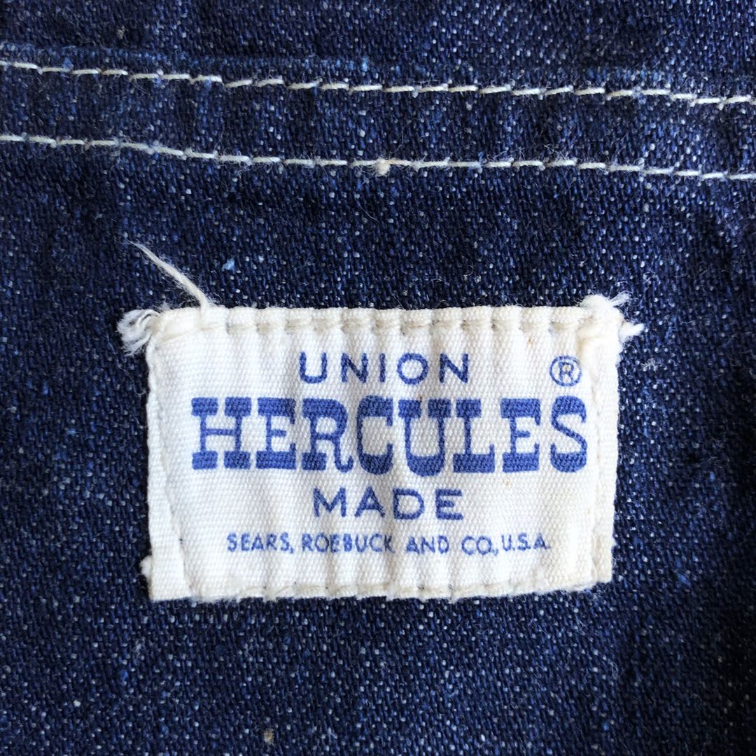 50s HERCULES ヘラクレス ディープインディゴ デニムエプロン