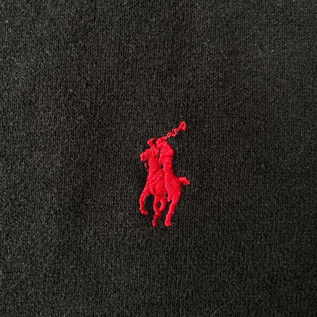 POLO RALPH LAUREN フルジップ パーカー フェード 黒