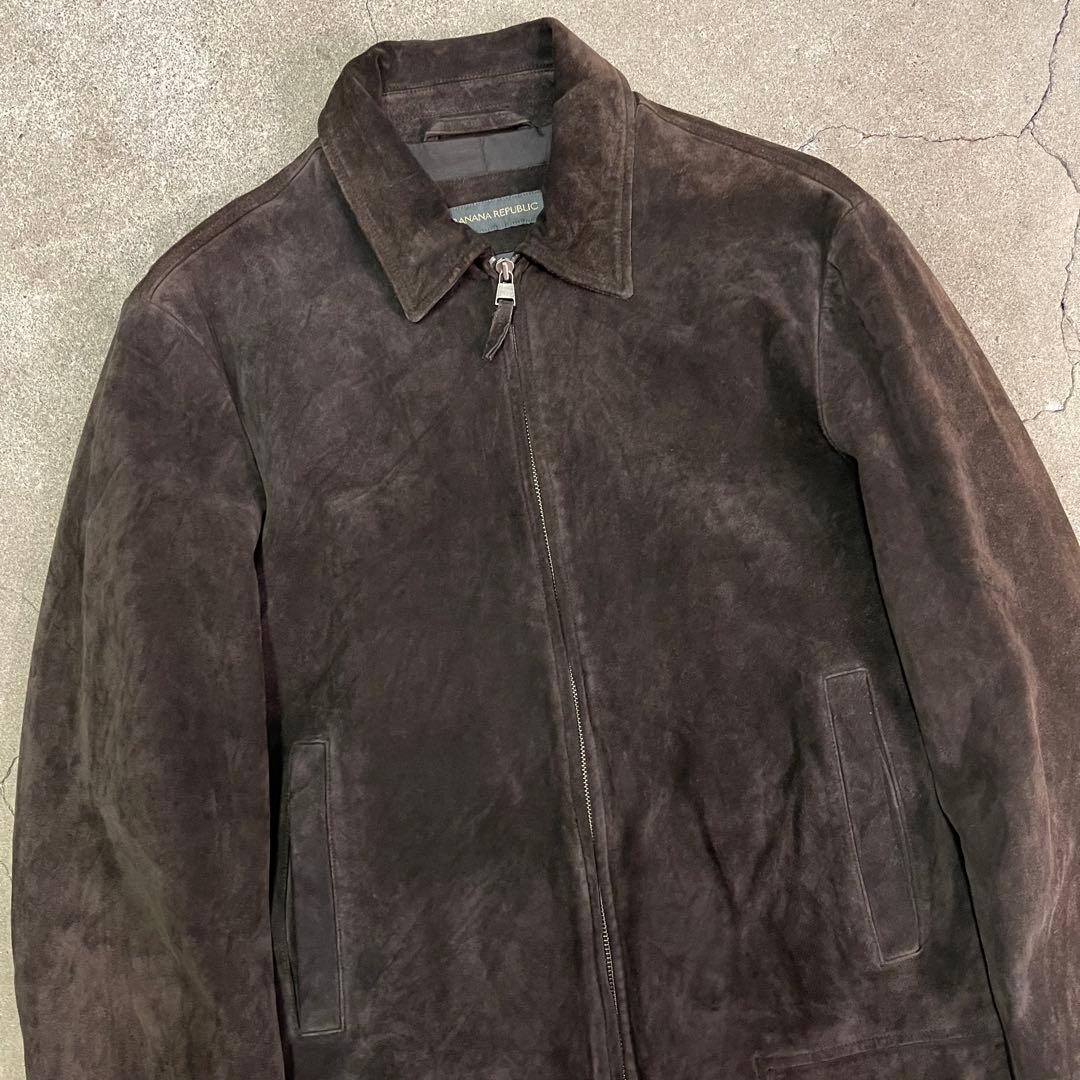 BANANA REPUBLIC スエードジャケット ダークブラウン M