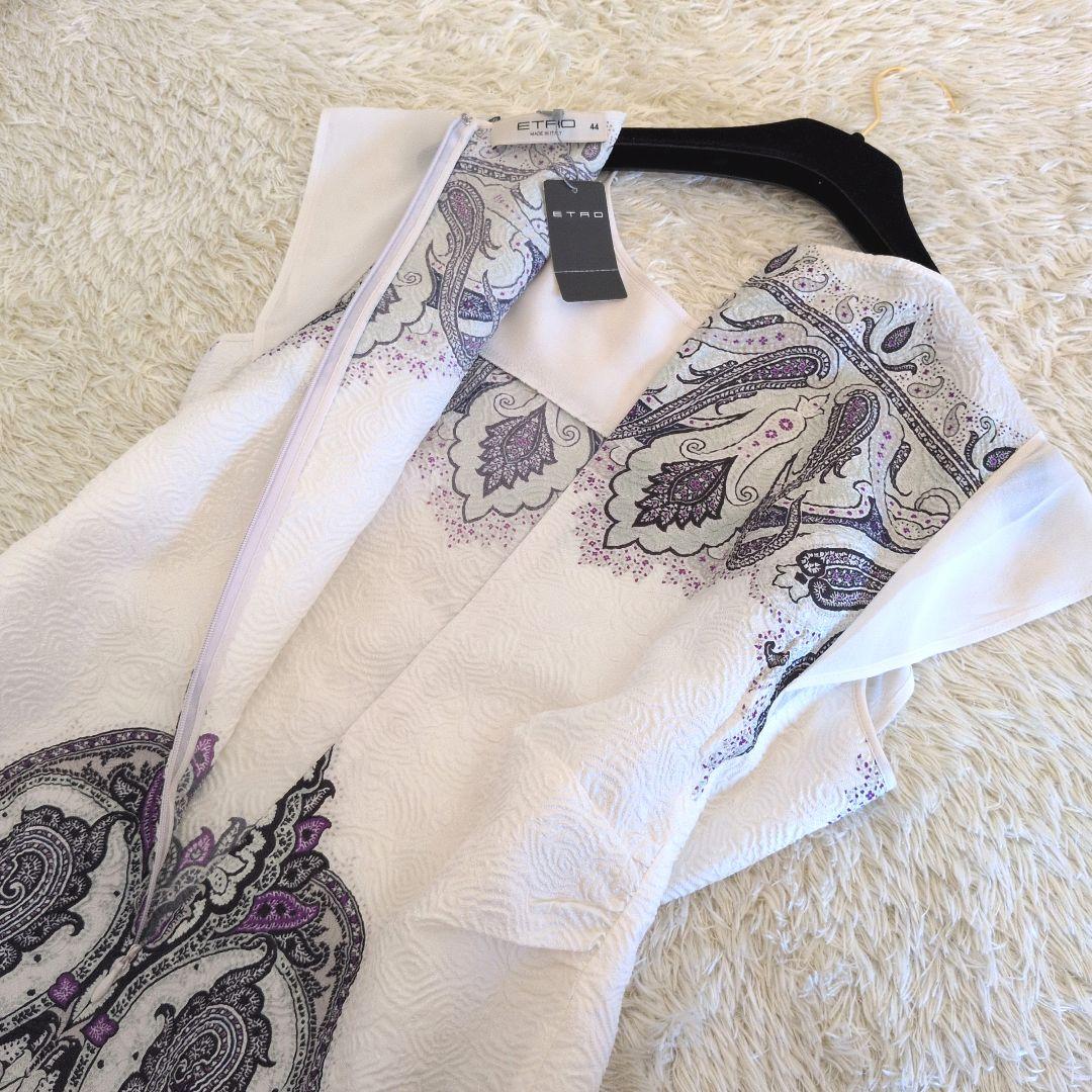 タグ付き★イタリア製★希少サイズ44 ETRO　シルク　ワンピース　花柄
