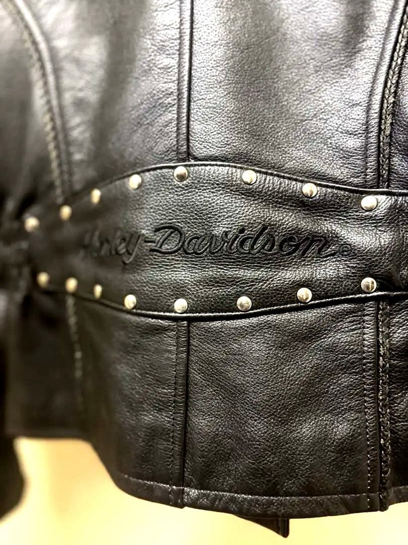 Harley-Davidson ダブルライダースジャケット ブラック XS 美品
