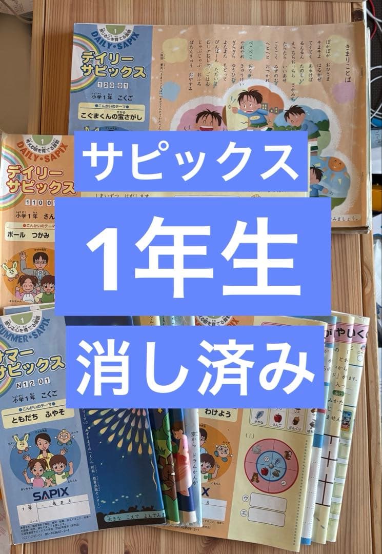 【希少】【消し済み】サピックス一年生　算数国語　デイリー　サマー　2022年