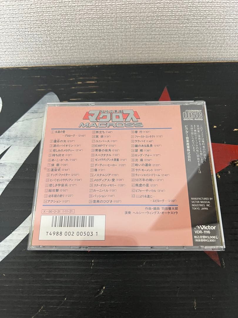 ※廃盤 美品【VDR1116 旧規格帯付きCD】 超時空要塞マクロス BGM
