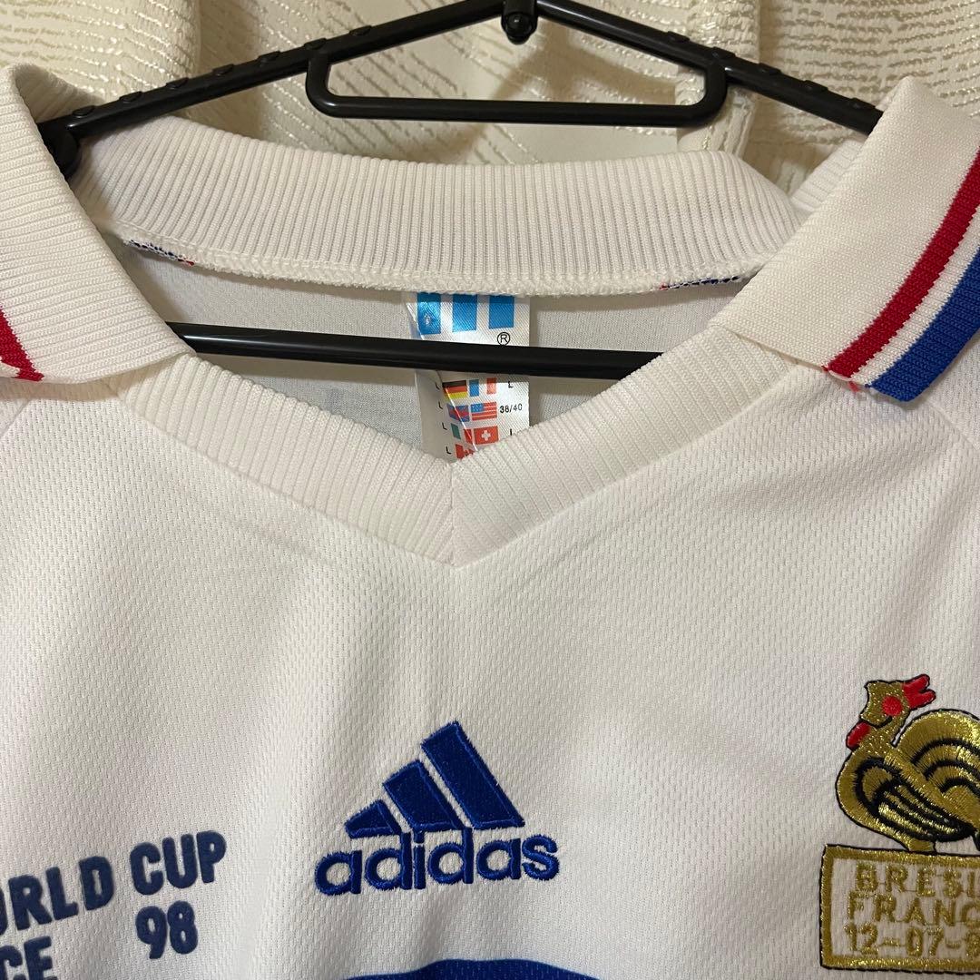 フランス代表1998年アンリawayサッカーユニフォームfootball襟付き