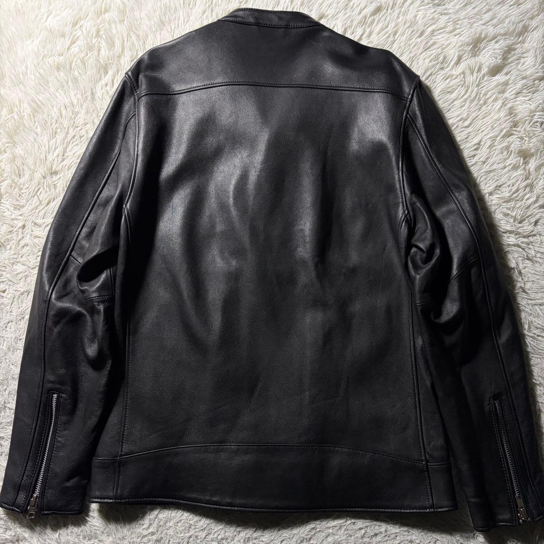 極美品■schott ライダースジャケット　セミダブル　羊革　ブラック　XL
