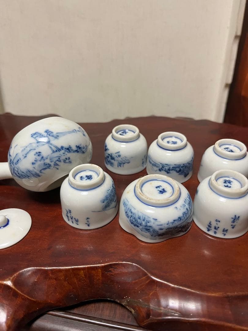 アンティーク　煎茶道具　ミニチュア茶器セット　骨董　アンティーク飾り