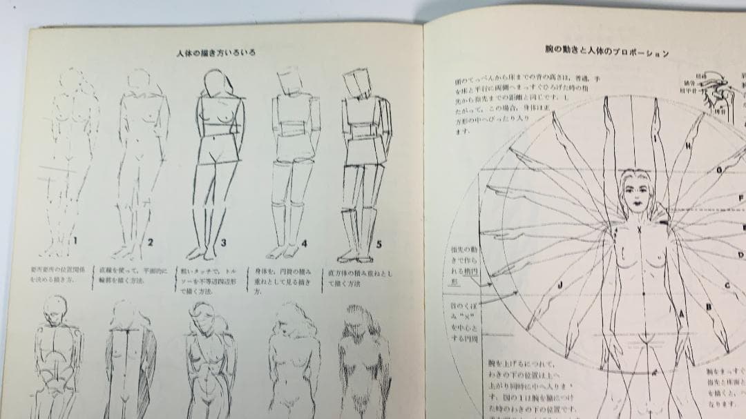 超レア1978年で47年前◆『人体のデッサン技法』
