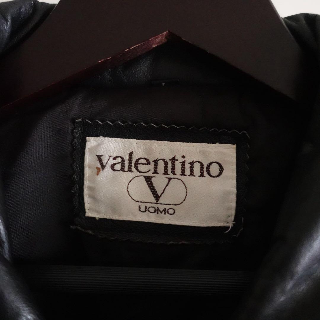 ジャケット・アウター 1980s VALENTINO Black Leather Car Coat