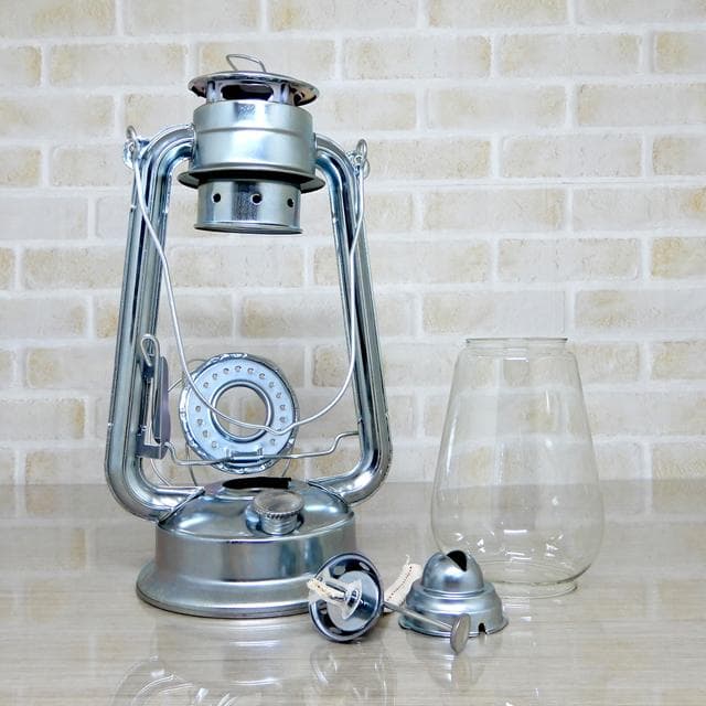 2点セット Silver 替芯4本付 ハリケーンランタン シルバー 銀 新品