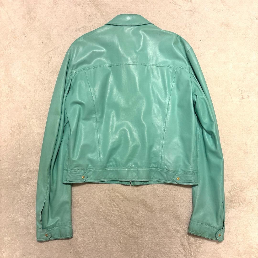 ジャケット・アウター 90s GIANNI VERSACE zip up lether jaket