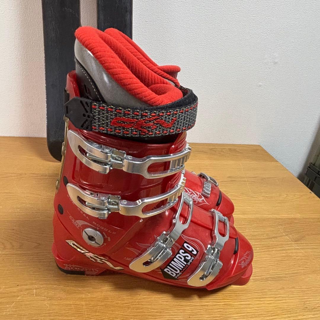 メンズ　ショートスキー　ファンスキーセット　Gen 27-27.5cm 赤