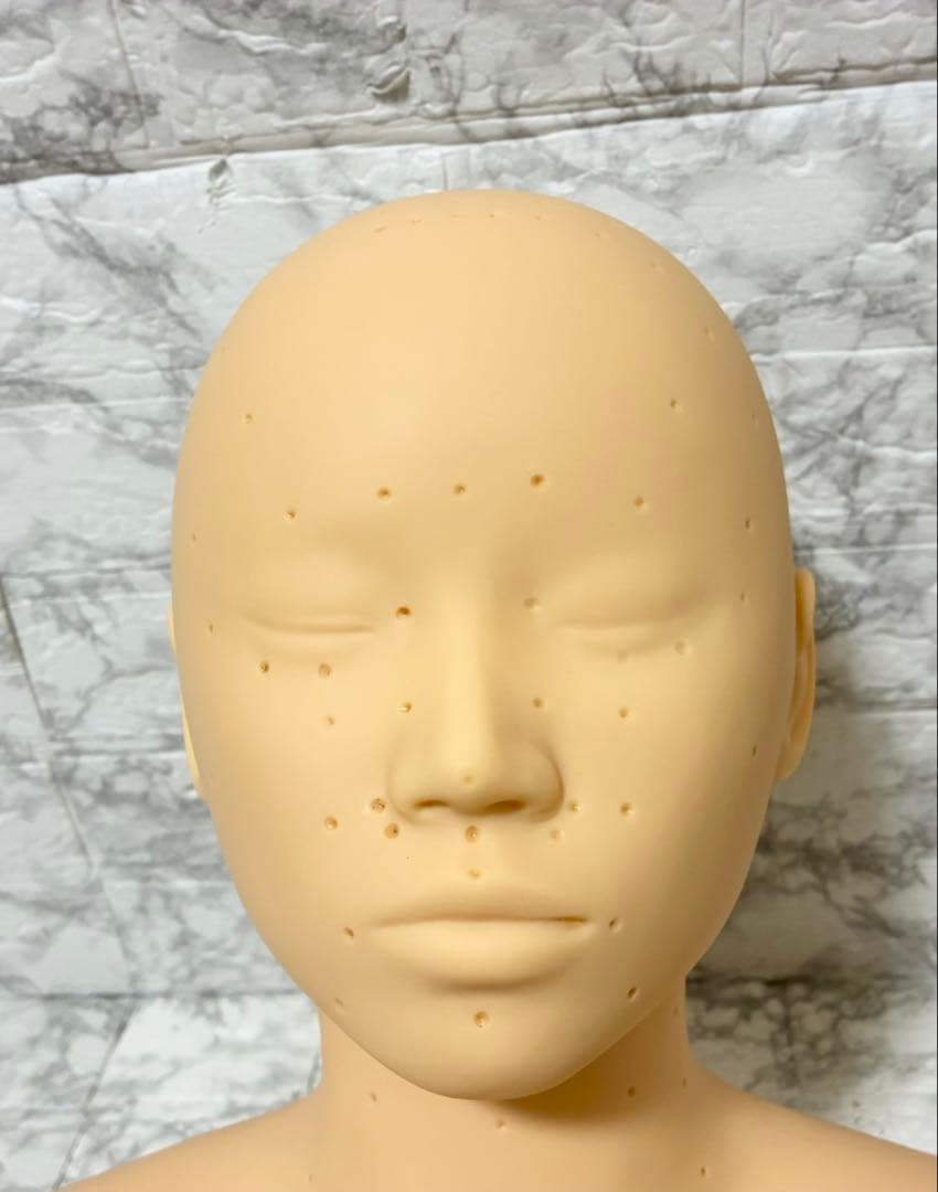 【未使用 2体セット】マッサージ練習用マネキン 上半身 フェイシャルデコルテ