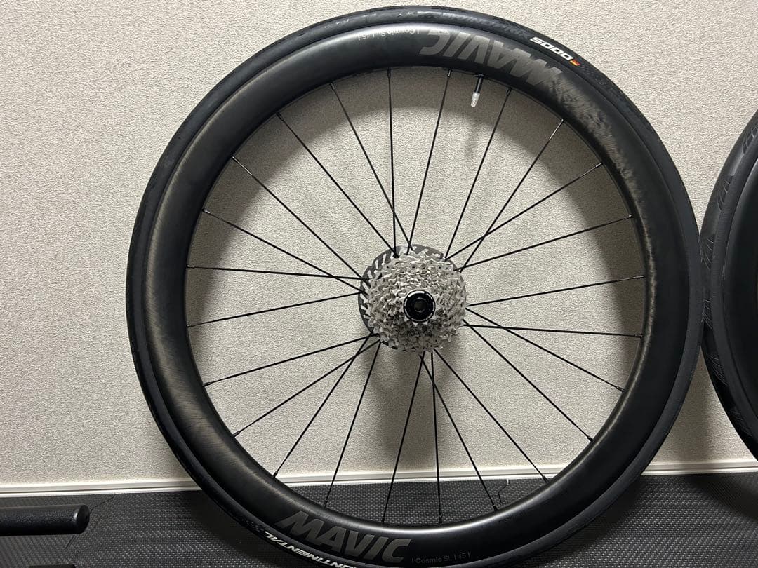 美品マヴィック　コスミックSL45 ディスクカーボンホイールペア