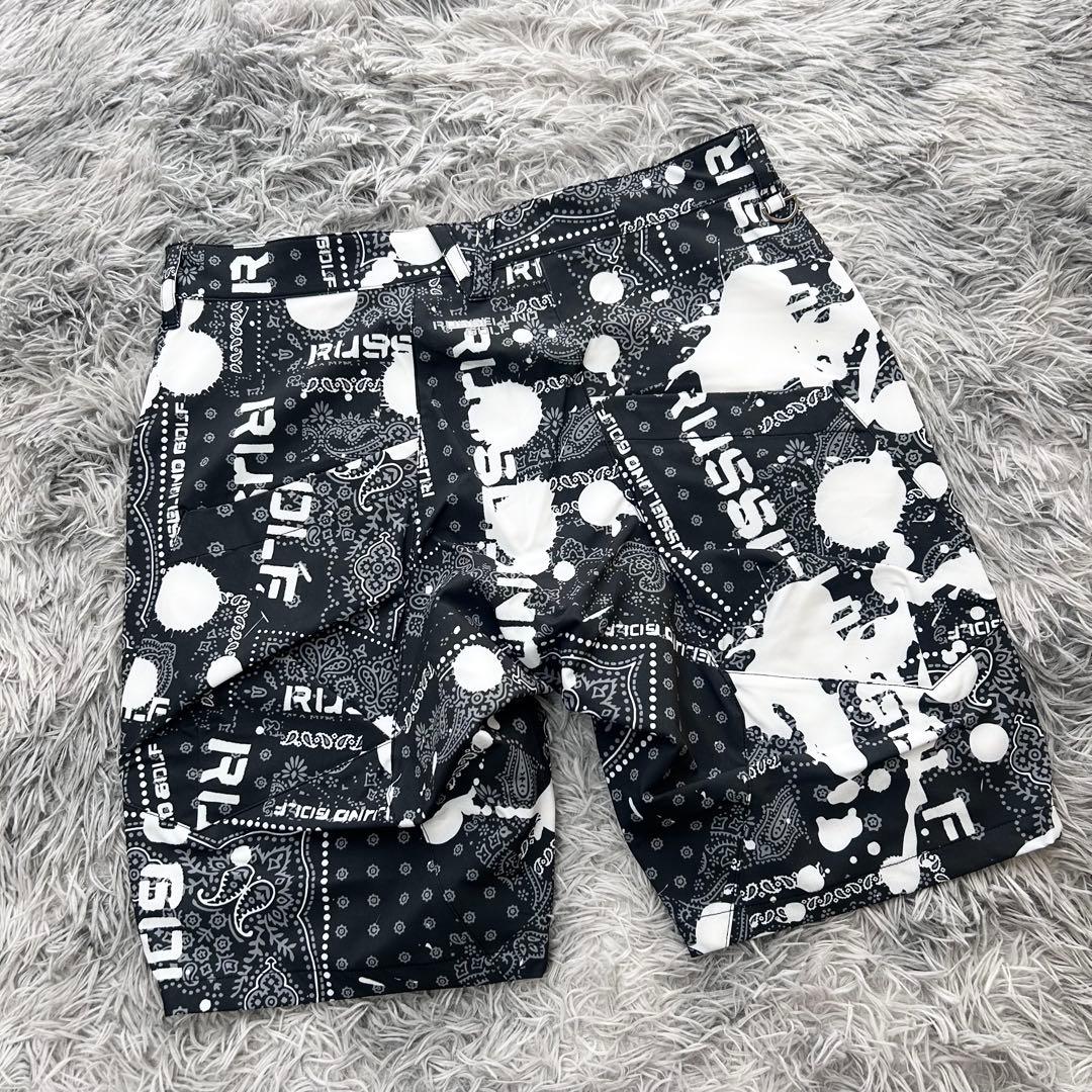 新品　ラッセルノ　セットアップ　ハーフジップ　ポロシャツ　ハーフパンツ　バンダナ