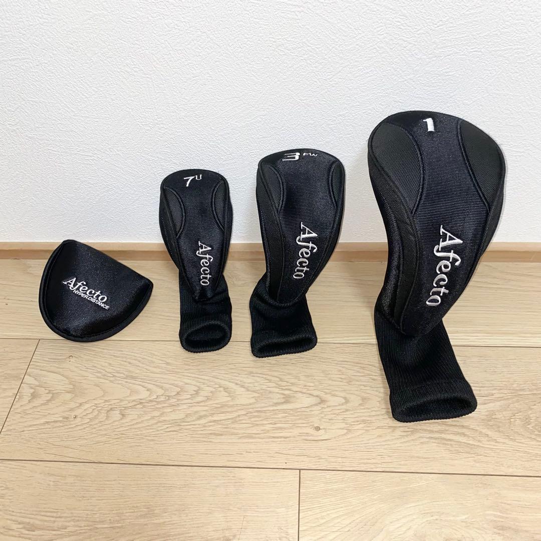 美品 送料込☆afectoメンズ用ゴルフクラブフルセット☆初心者キャディバッグ付