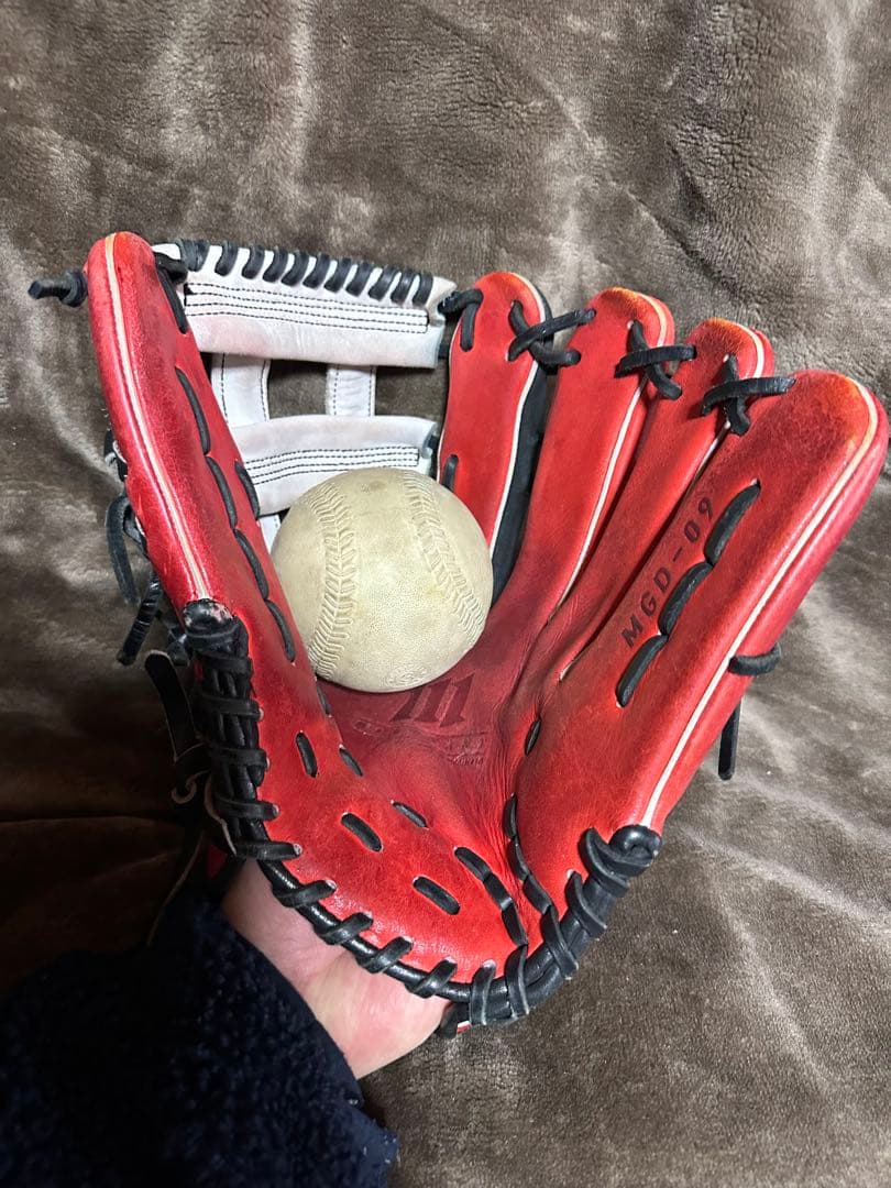 ビ*ズ様 【中古】一般軟式　外野手用　野球グローブ