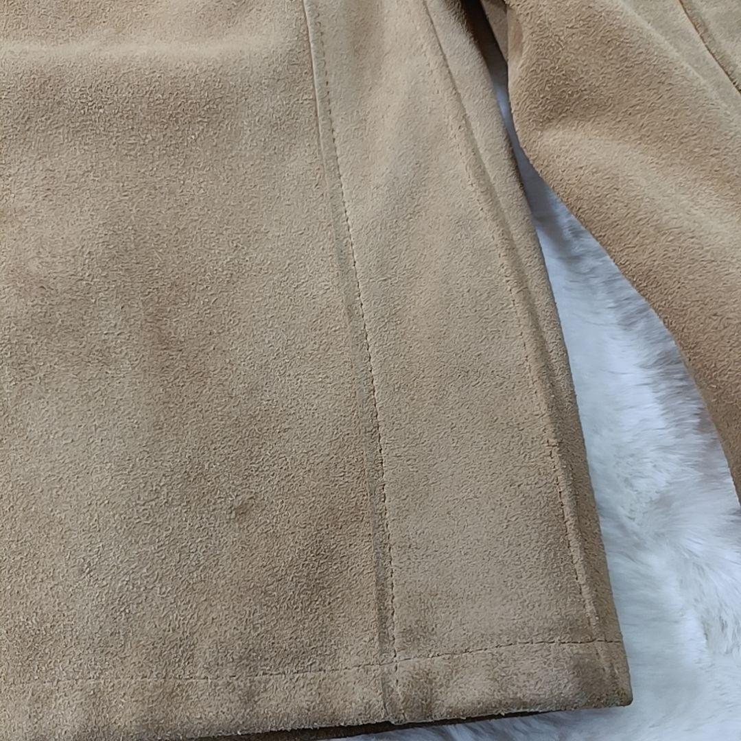 極希少✨Schott スウェード レザージャケット USA製 牛革 ベージュ L