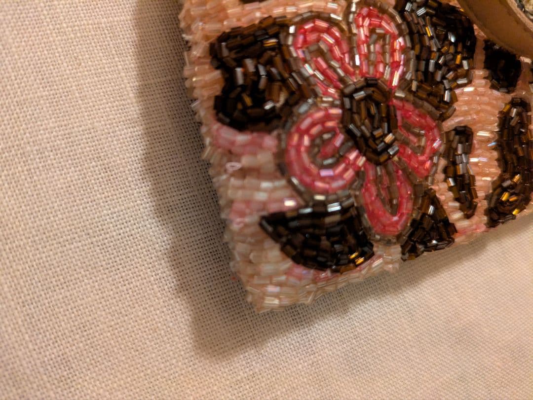 JAMIN PUECH ジャマンピュエッシュ　ハンドバッグ　刺繍スパンコール花柄