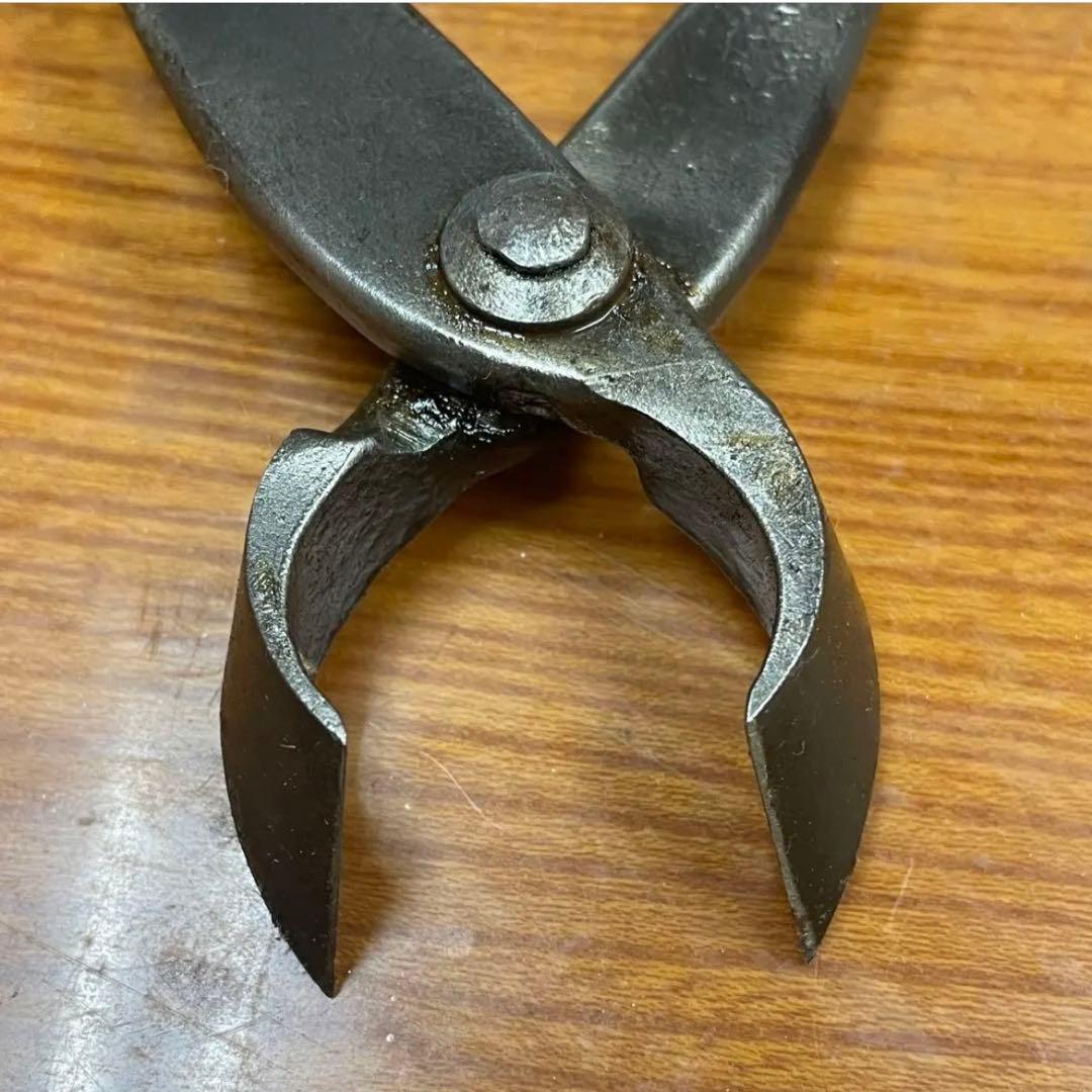 【盆栽道具】最高級 盆栽用具 昌国【特製】又切り鋏(約)214㎜ 240g