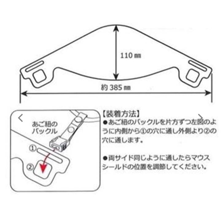 ヘルメット用 マウスシールド 10枚入×26袋 【特別価格】