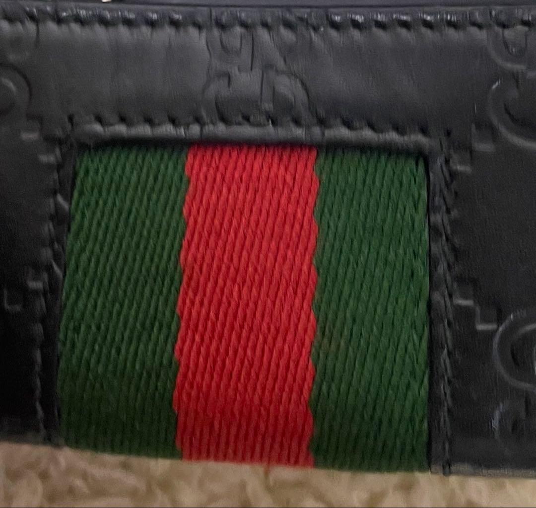 GUCCI 6連キーケース_グッチシマレザー　レザー/ブラック　箱、保存袋付属