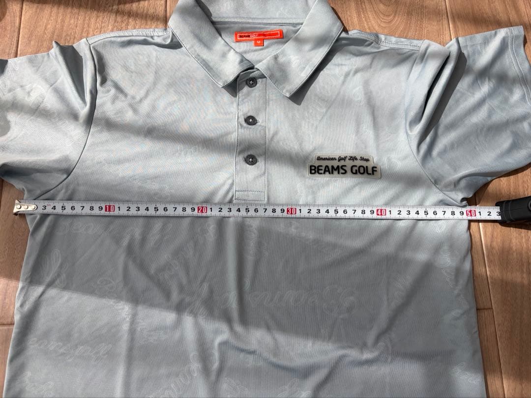 美品 ゴルフウェア BEAMS GOLF グレー ポロシャツ