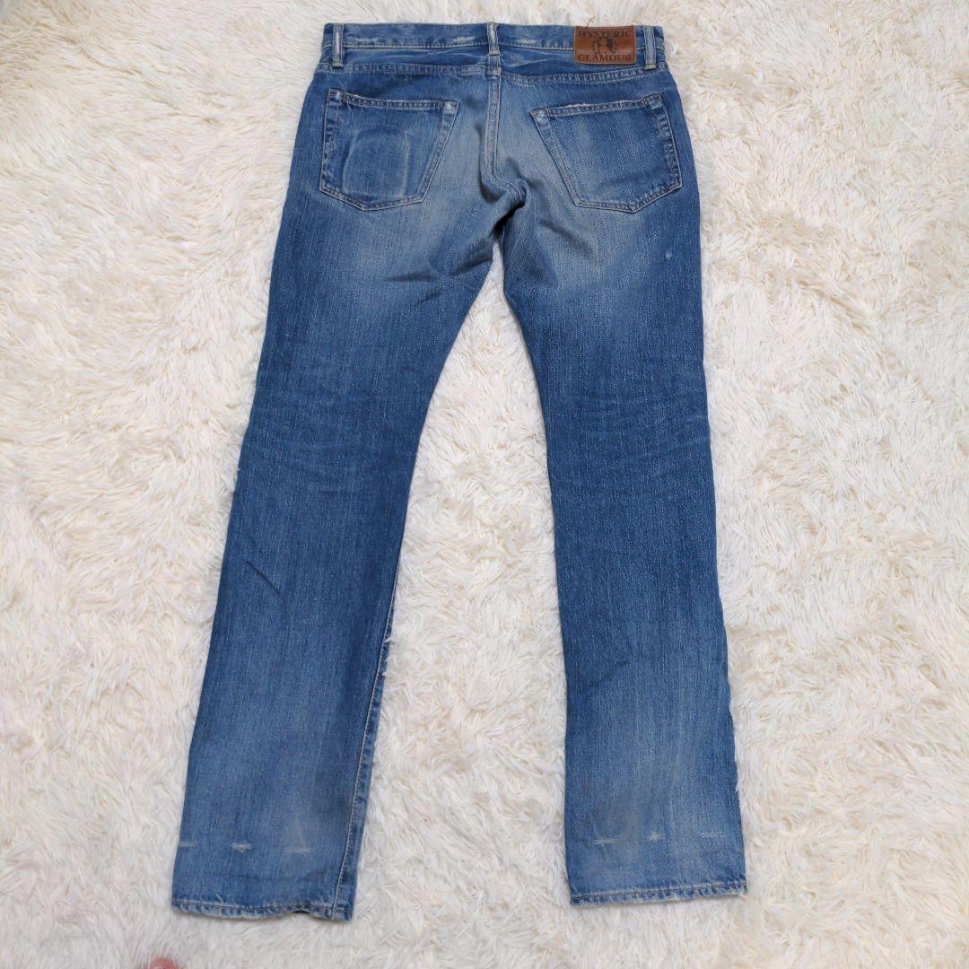 HYSTERIC GLAMOUR ヒステリックグラマー スタッズ ダメージデニム