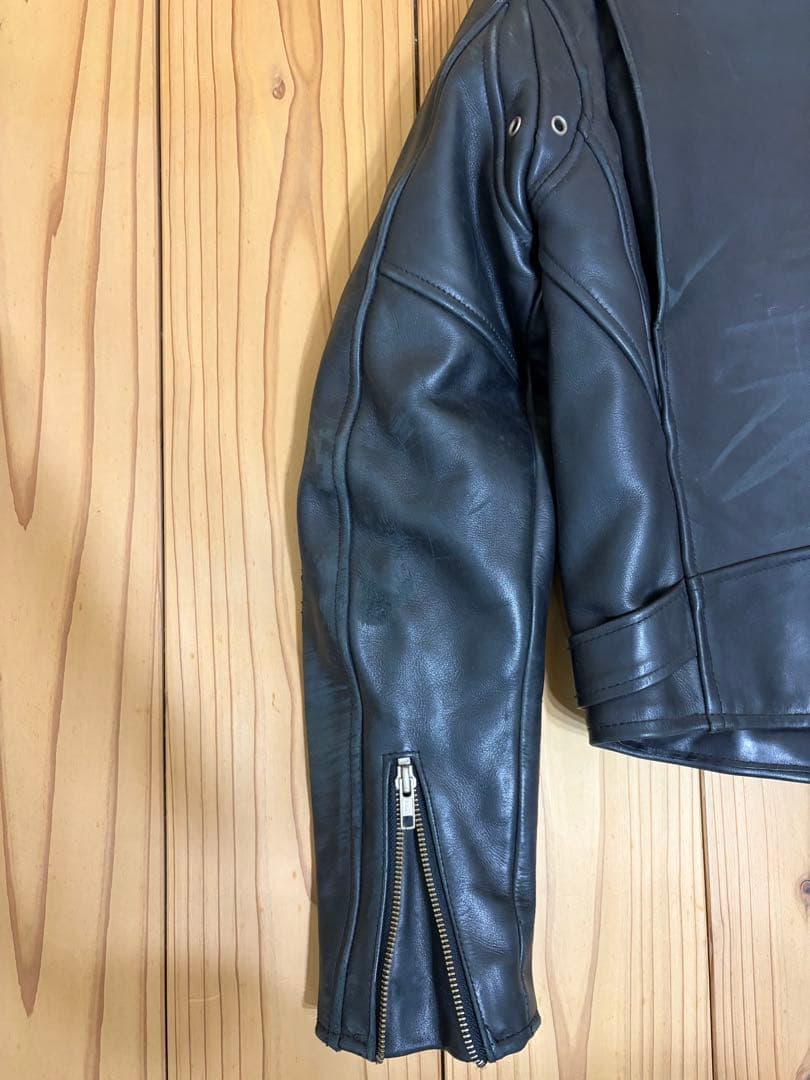 HARLEY DAVIDSON レザー ダブルライダースジャケットXSサイズ 黒