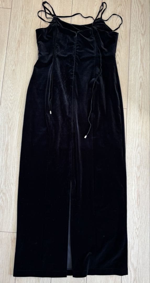 THE TOÉ Annecy Velour Onepiece black