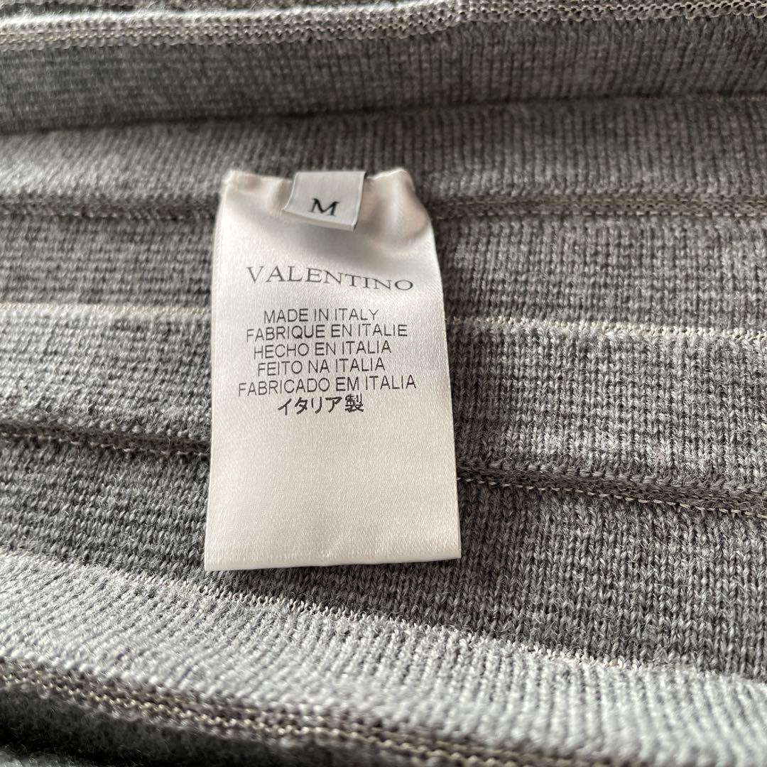 VALENTINO ヴァレンティノ プリーツ ケープコート ニット M