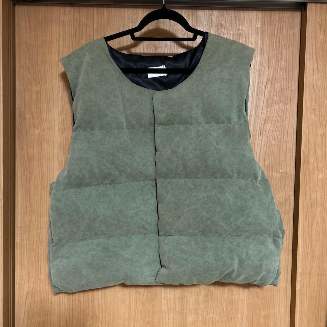 ジャケット・アウター ASKYURSELF MILITARY CANVAS PUFFER VEST