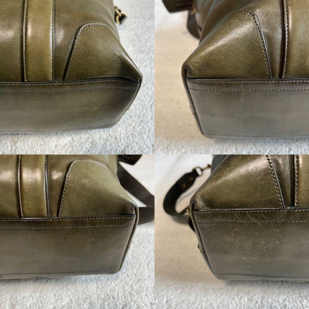 COACH コーチ トートバッグ 70600 レザートートバッグ　チャーム付き