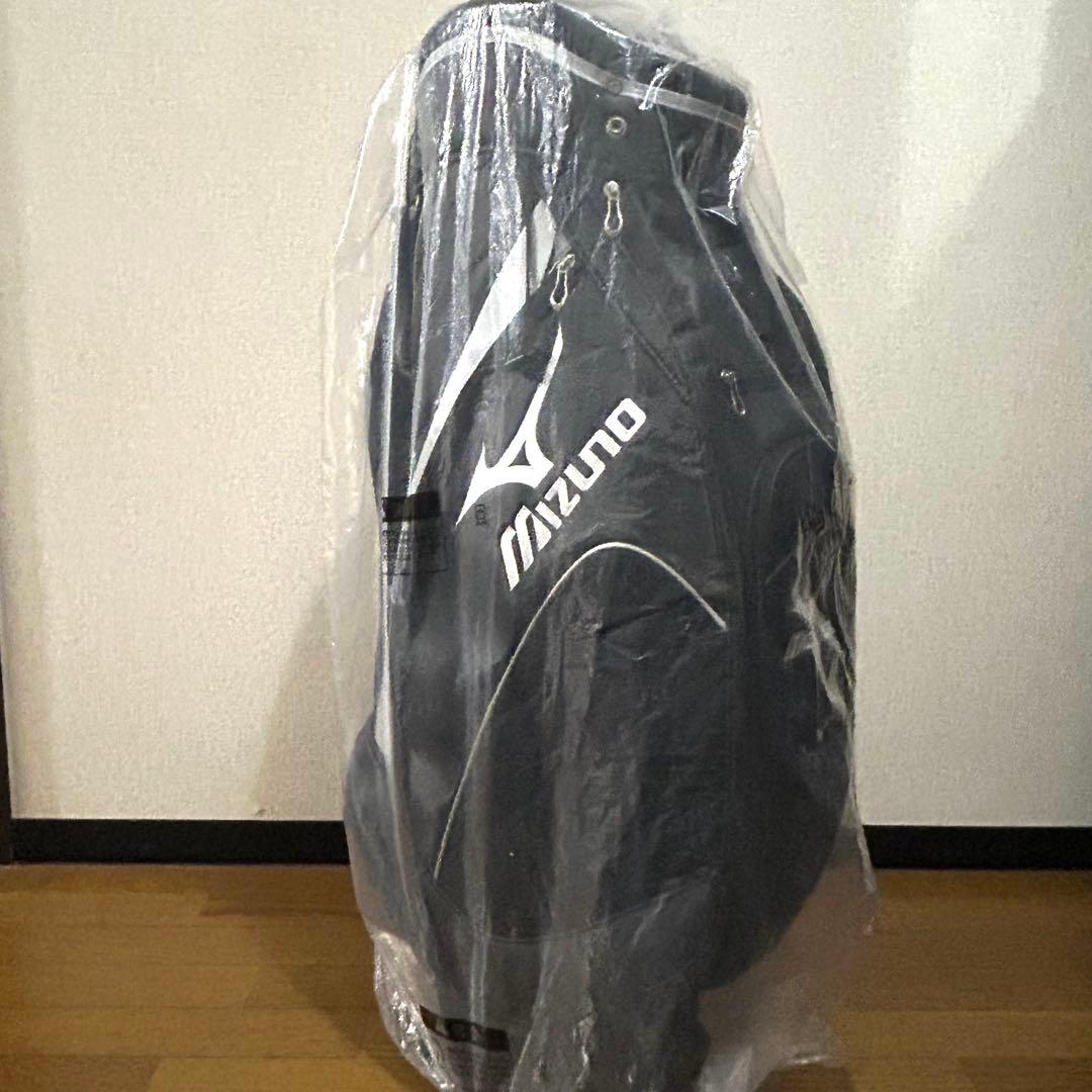 未使用　美品 MIZUNO ミズノ　 キャディバッグ ゴルフバッグ　フード付き