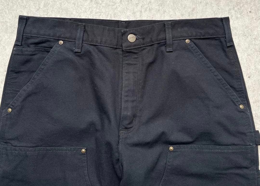 Carhartt カーハート ダブルニー ダックパンツ 34×30 ブラック