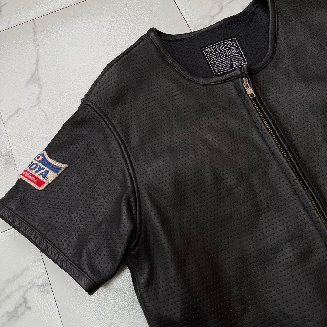 Fish750jp KADOYA カドヤ 本革 牛革 パンチング レザー